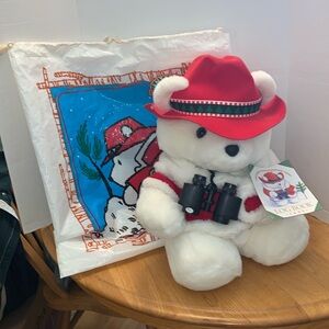 Dayton’s vintage 2006 Santa bear conservation corps with bag